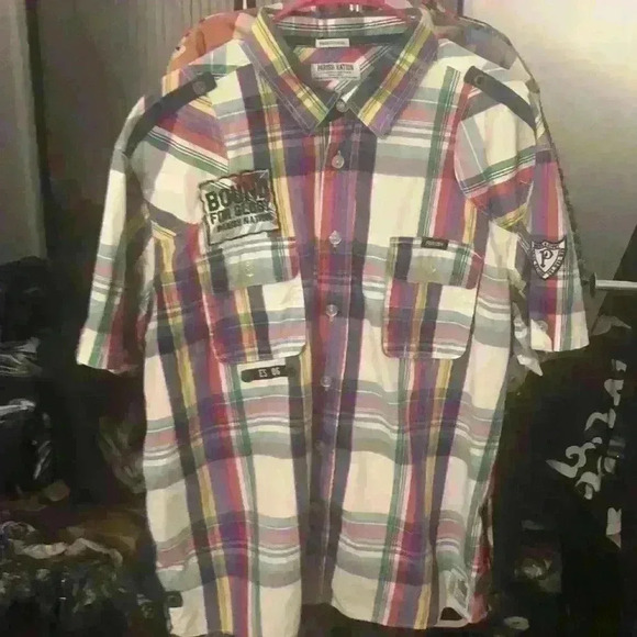 Parish Nation short sleeve button down shirt men’s XXL. In EUC - Picture 1 of 4